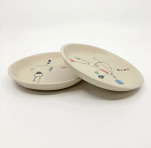 Mini assiette Géometrik en céramique artisanale